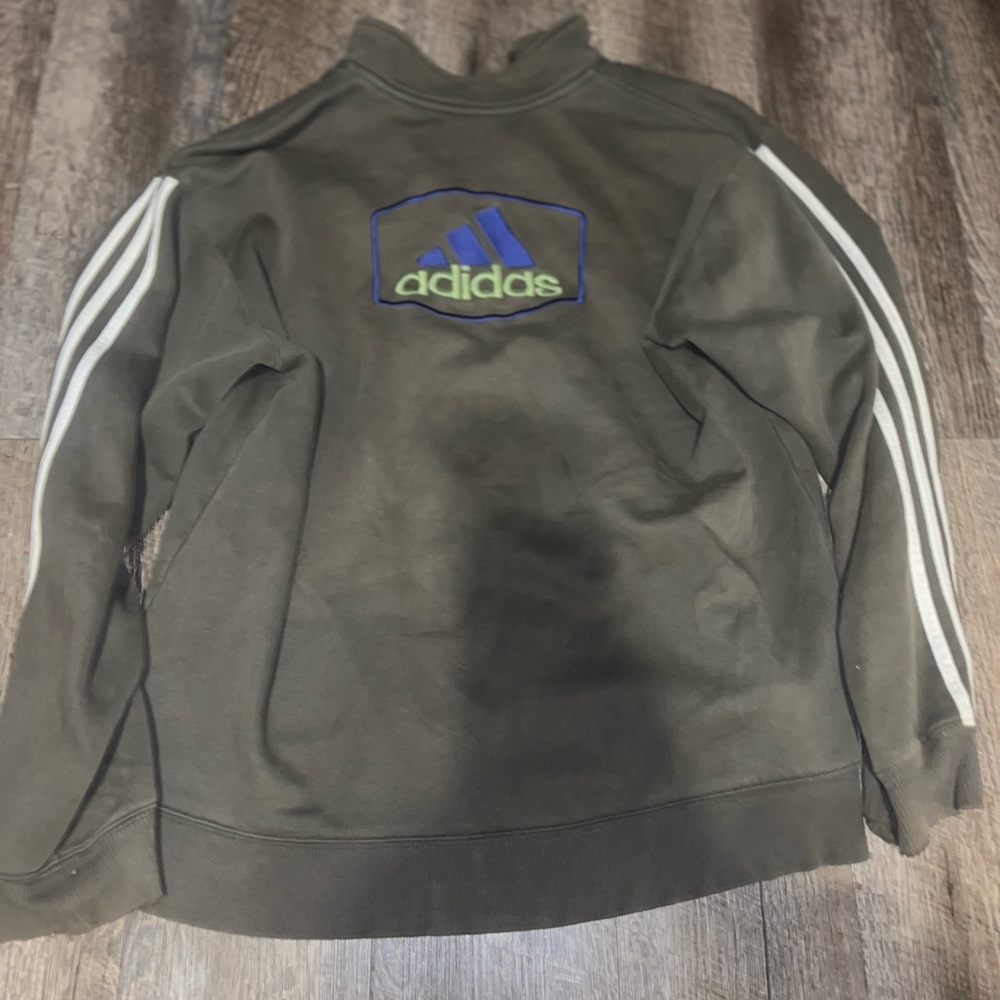 Adidas‎ Sweatshirt Embroidered Vintage Pullover Retro 90s Youth XL